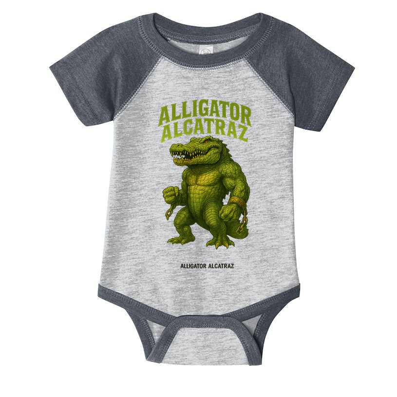 Alligator Alcatraz  Infant Baby Jersey Bodysuit