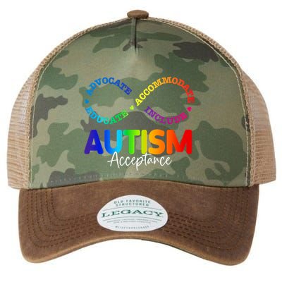 Autism Awareness Acceptance Infinity Symbol Legacy Tie Dye Trucker Hat