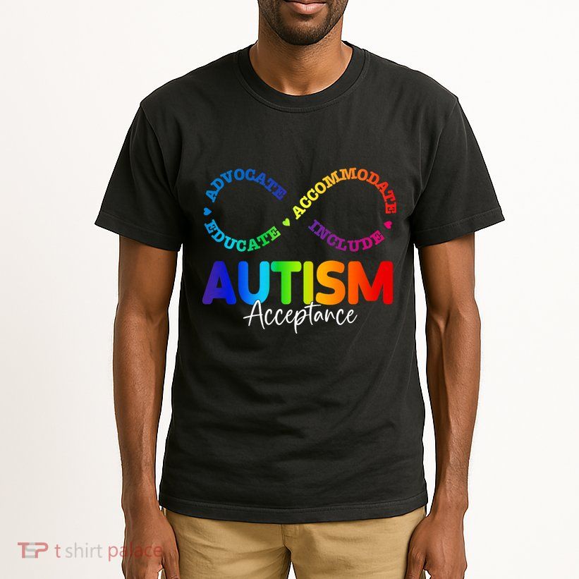 Autism Awareness Acceptance Infinity Symbol Tall T-Shirt