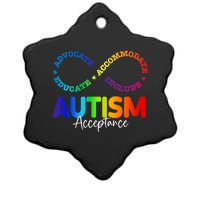 Autism Awareness Acceptance Infinity Symbol Ceramic Star Ornament