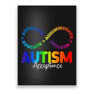Autism Awareness Acceptance Infinity Symbol Poster