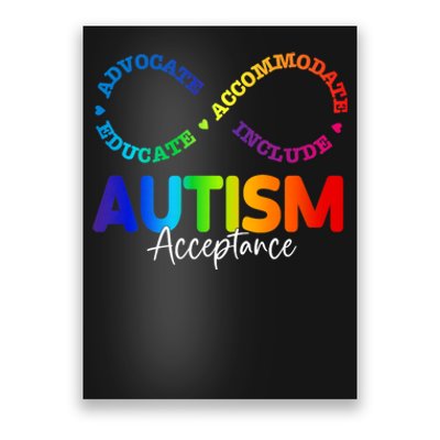 Autism Awareness Acceptance Infinity Symbol Poster