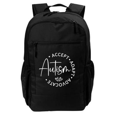Autism Accept Adapt Advocate Backpack