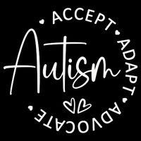 Autism Accept Adapt Advocate Button