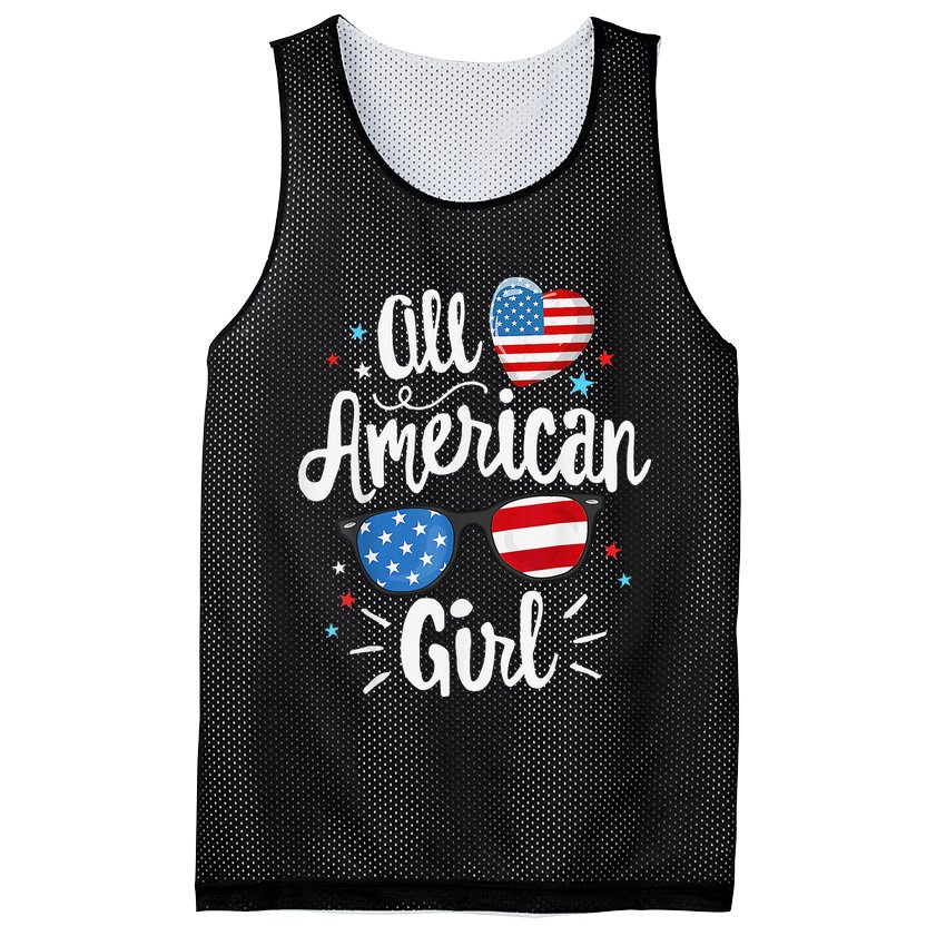 All American  American Flag 4th of July Patriotic Mesh Reversible Basketball Jersey Tank