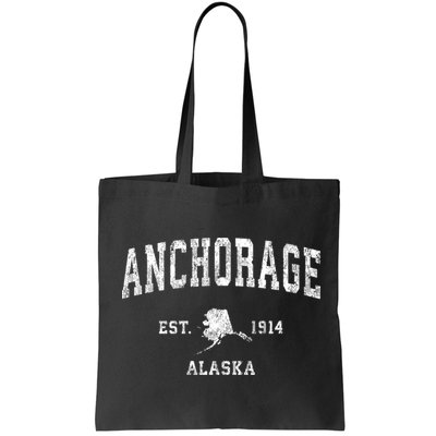 Anchorage Alaska Ak Vintage Athletic Sports Design Bag