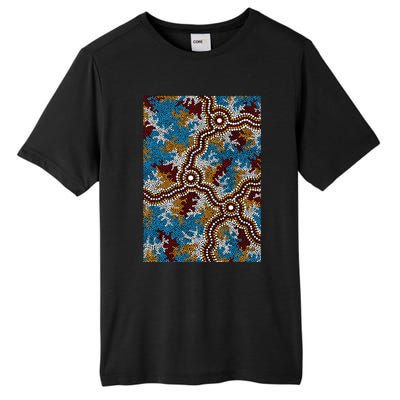 Aboriginal Art Authentic Wetland Dreaming Tall Fusion ChromaSoft Performance T-Shirt