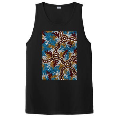 Aboriginal Art Authentic Wetland Dreaming PosiCharge Competitor Tank