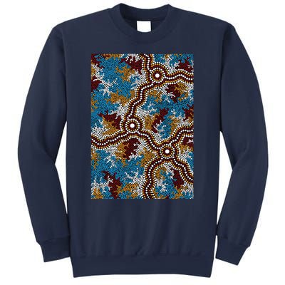 Aboriginal Art Authentic Wetland Dreaming Sweatshirt