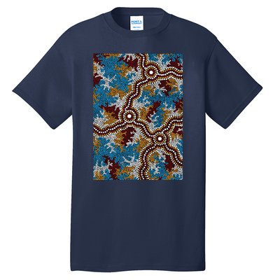 Aboriginal Art Authentic Wetland Dreaming Tall T-Shirt