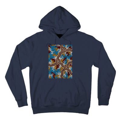 Aboriginal Art Authentic Wetland Dreaming Tall Hoodie