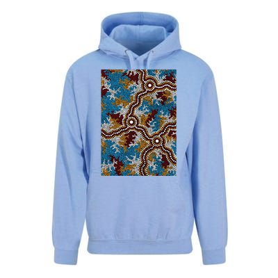 Aboriginal Art Authentic Wetland Dreaming Unisex Surf Hoodie