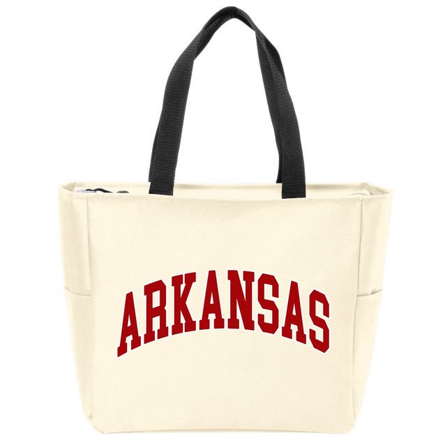 Arkansas Ar Zip Tote Bag