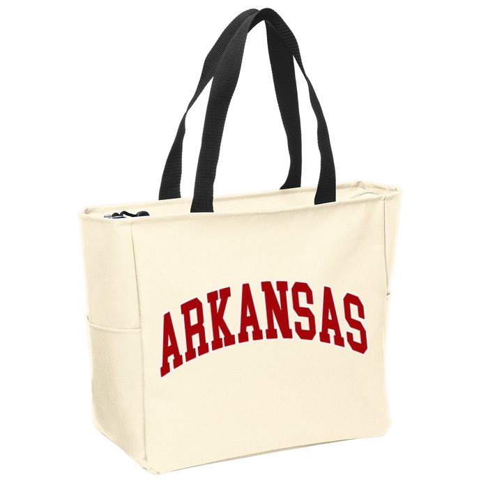 Arkansas Ar Zip Tote Bag