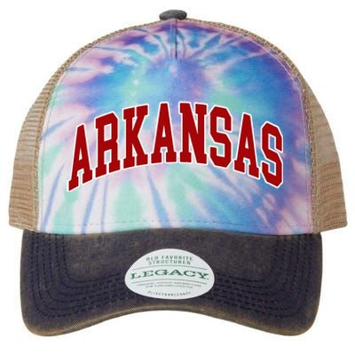 Arkansas Ar Legacy Tie Dye Trucker Hat