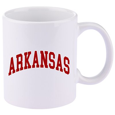 Arkansas Ar 11oz C Handle Ceramic Mug