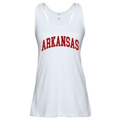 Arkansas Ar Ladies Essential Flowy Tank