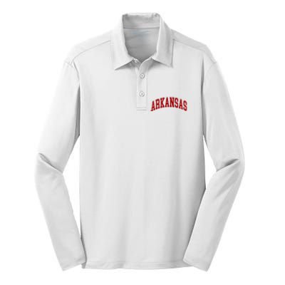 Arkansas Ar Silk Touch Performance Long Sleeve Polo