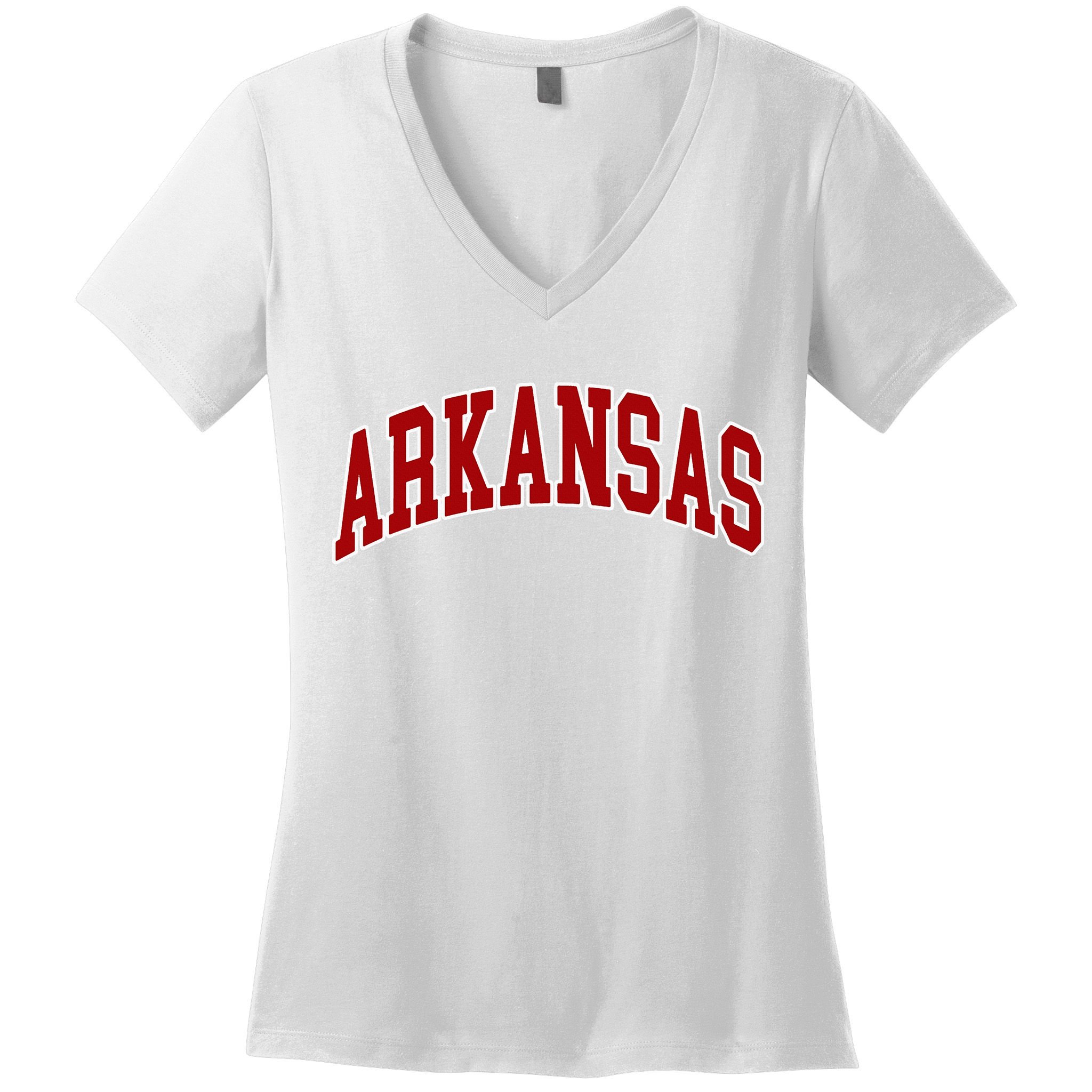 Arkansas Ar Women's V-Neck T-Shirt
