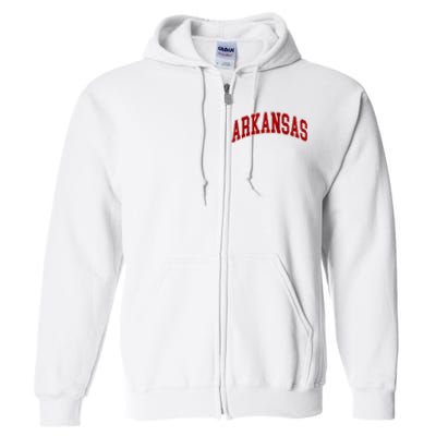 Arkansas Ar Full Zip Hoodie