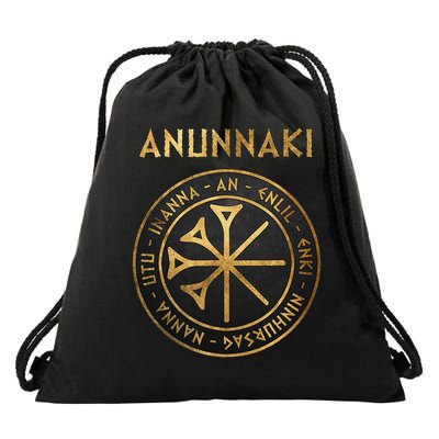 Agema Anunnaki Ancient Gods Of Mesopotamia Symbol Drawstring Bag
