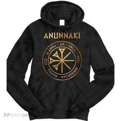 Agema Anunnaki Ancient Gods Of Mesopotamia Symbol Tie Dye Hoodie