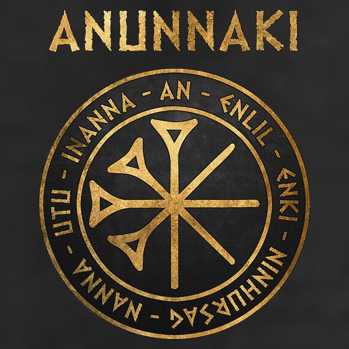 Agema Anunnaki Ancient Gods Of Mesopotamia Symbol Golf Towel