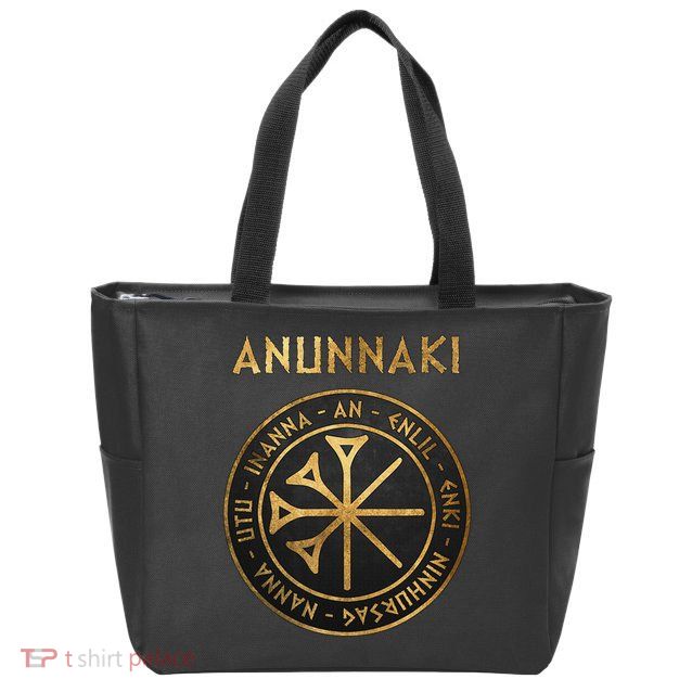 Agema Anunnaki Ancient Gods Of Mesopotamia Symbol Zip Tote Bag