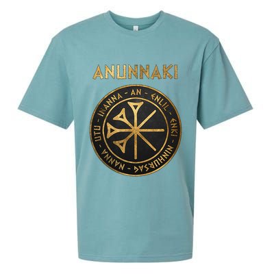 Agema Anunnaki Ancient Gods Of Mesopotamia Symbol Sueded Cloud Jersey T-Shirt