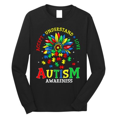 Autism Awareness Accept Understand Love Autism Mom Long Sleeve Shirt