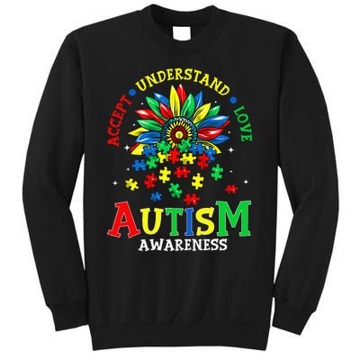 Autism Awareness Accept Understand Love Autism Mom Sweatshirt