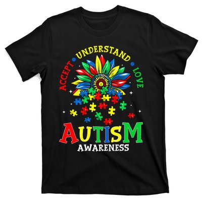 Autism Awareness Accept Understand Love Autism Mom T-Shirt