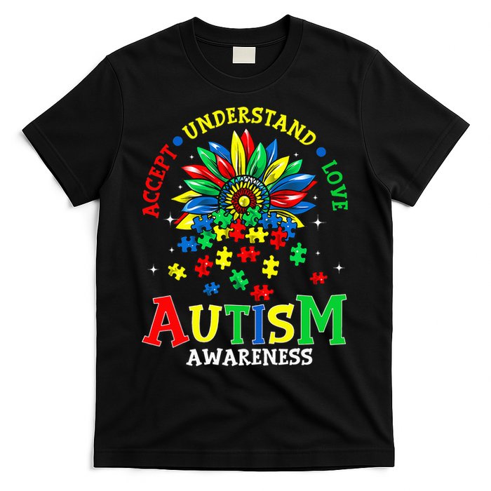 Autism Awareness Accept Understand Love Autism Mom T-Shirt