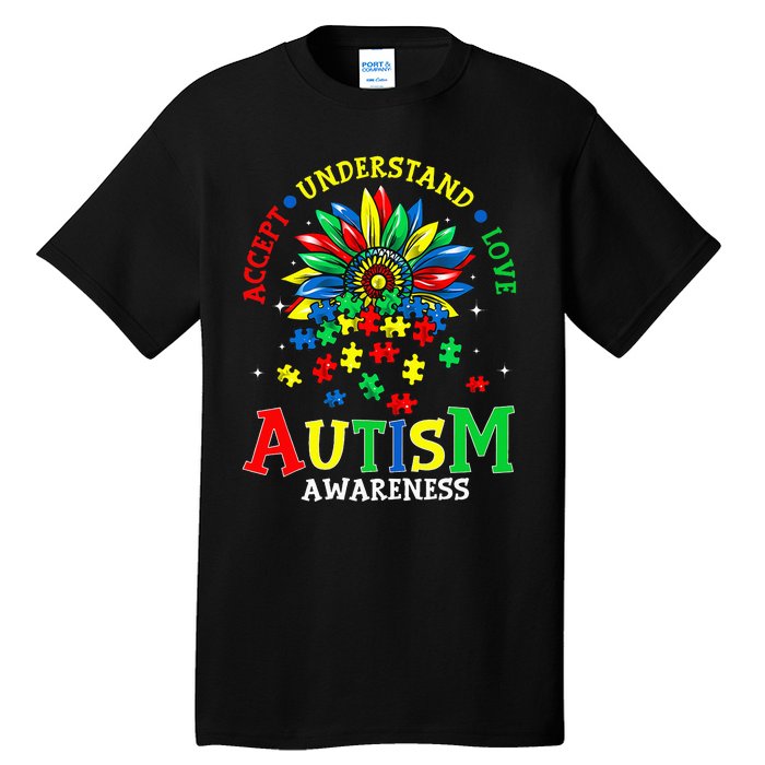 Autism Awareness Accept Understand Love Autism Mom Tall T-Shirt