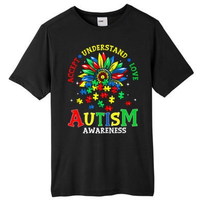 Autism Awareness Accept Understand Love Autism Mom Tall Fusion ChromaSoft Performance T-Shirt