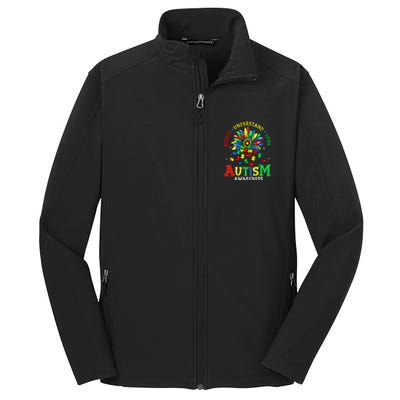 Autism Awareness Accept Understand Love Autism Mom Core Soft Shell Jacket