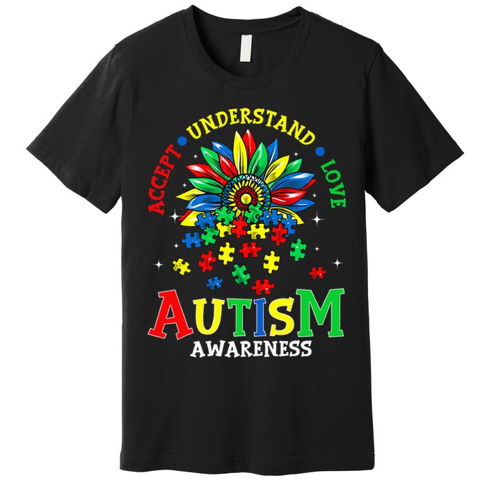 Autism Awareness Accept Understand Love Autism Mom Premium T-Shirt