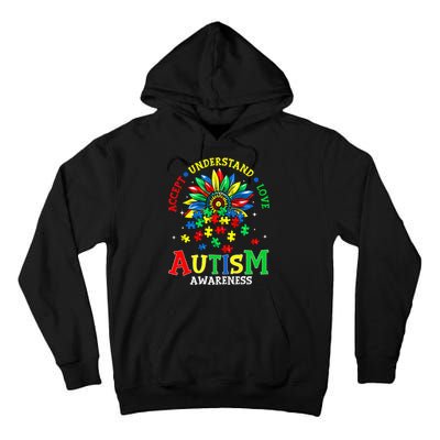 Autism Awareness Accept Understand Love Autism Mom Tall Hoodie