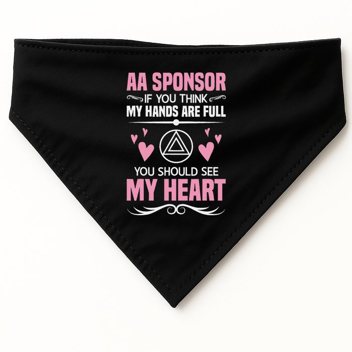 Alcoholics Anonymous Aa Sobriety Recovery Aa Na Sponsor USA-Made Doggie Bandana