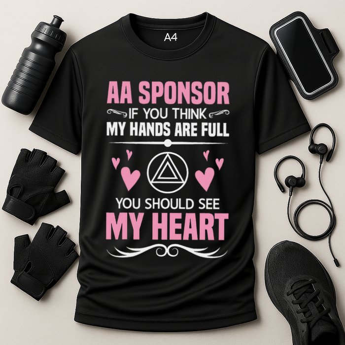 Alcoholics Anonymous Aa Sobriety Recovery Aa Na Sponsor Performance Shirt