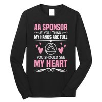Alcoholics Anonymous Aa Sobriety Recovery Aa Na Sponsor Long Sleeve Shirt