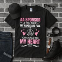 Alcoholics Anonymous Aa Sobriety Recovery Aa Na Sponsor Tall T-Shirt