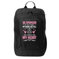 Alcoholics Anonymous Aa Sobriety Recovery Aa Na Sponsor City Backpack