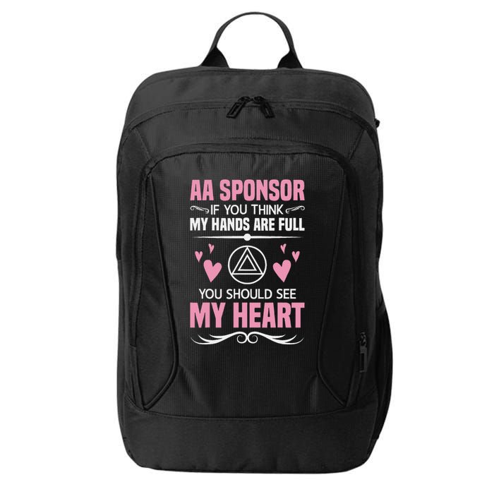 Alcoholics Anonymous Aa Sobriety Recovery Aa Na Sponsor City Backpack
