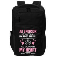 Alcoholics Anonymous Aa Sobriety Recovery Aa Na Sponsor Impact Tech Backpack