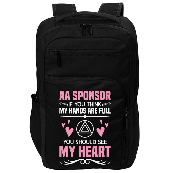 Alcoholics Anonymous Aa Sobriety Recovery Aa Na Sponsor Impact Tech Backpack