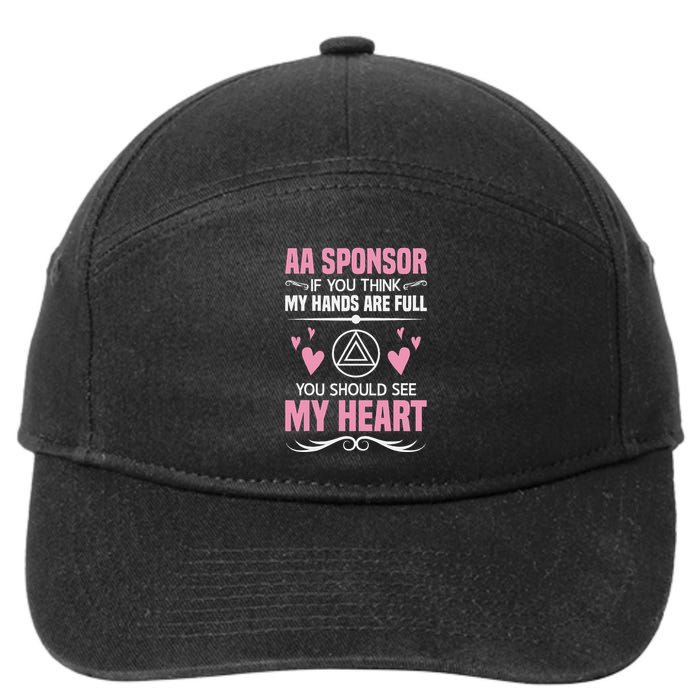 Alcoholics Anonymous Aa Sobriety Recovery Aa Na Sponsor 7-Panel Snapback Hat