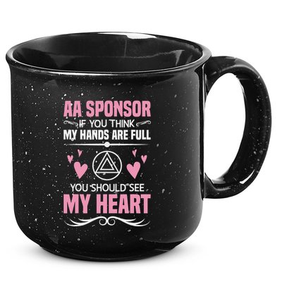 Alcoholics Anonymous Aa Sobriety Recovery Aa Na Sponsor 15oz Campfire Ceramic Mug