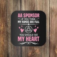 Alcoholics Anonymous Aa Sobriety Recovery Aa Na Sponsor Coaster