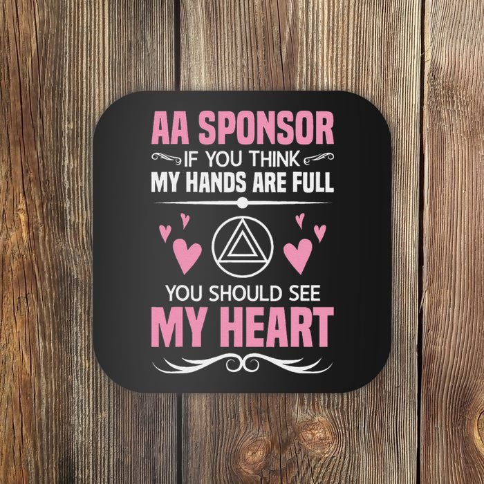 Alcoholics Anonymous Aa Sobriety Recovery Aa Na Sponsor Coaster